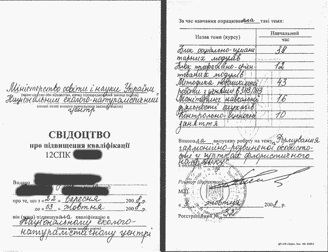 Свідотство нового зразка Свідотство нового зразка
