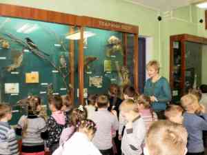 Навчальне заняття в залі ''Тваринний світ регіону'' Нетішинського краєзнавчого музею.